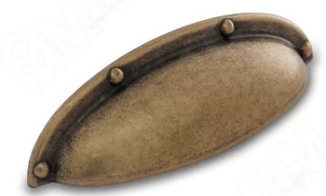 Ручка-раковина 64 мм бронза состаренная WMN.5230.064.00D1 МДМ
