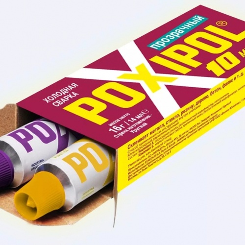 Клей прозр.холодная сварка 0,014 л. POXIPOL