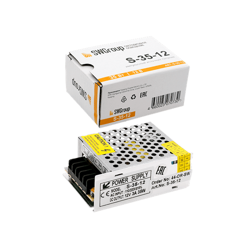 Блоки питания сетка 35W/12V, серия S