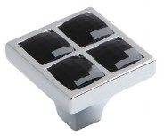 Ручка-кнопка BOYARD RС411CP/CrBl.4