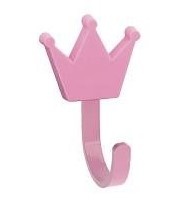 Крючок корона розовый WM-CROWN-RZ