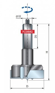 Сверло правое глухое 35 мм РС04MD-353