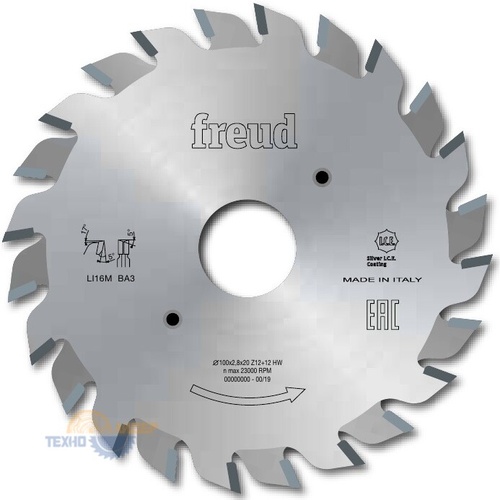 Пильный диск 100*20*2,8-3,6z12+12 FREUD LI16M-BA3