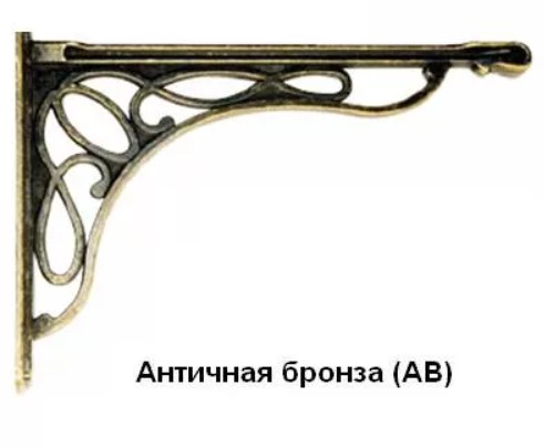 Консоль MOD 6 190*240 антич.бронза, Мебельная фурнитура Фурнитура-М