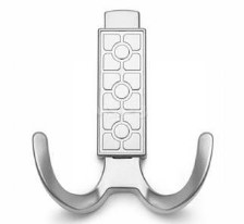 Крючок GTV FK -010 010 Cr. матовый, Мебельная фурнитура Фурнитура-М