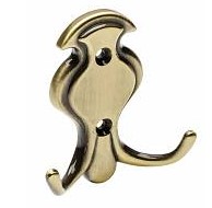 Крючок ORVIETO ВO ,брашированная латунь WZ-ORVIE-ВO-09, Мебельная фурнитура Фурнитура-М