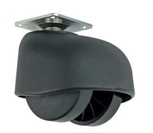 Колесо мебельное N112BL/BL.3  50 с площ.без тормоз до 50 кг, Мебельная фурнитура Фурнитура-М
