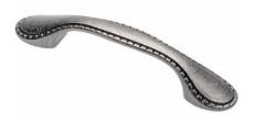 Ручка PALERMO стар. серебро UZ-128-07 128 мм, Мебельная фурнитура Фурнитура-М