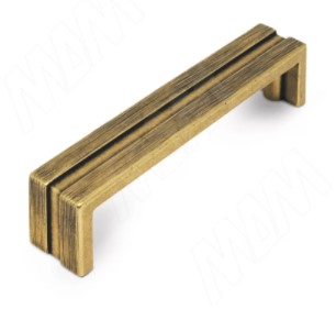 Ручка 96 мм бронза состаренная PARK UU7505GR/96 МДМ, Мебельная фурнитура Фурнитура-М