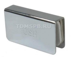 Ручка для стеклянных дверей, хром GC-Cr, Мебельная фурнитура Фурнитура-М