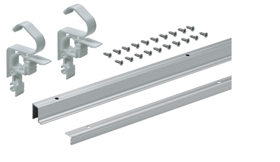 Комплект профилей WINGLINE L,L2400,с перферацией,алюм. 9239310, Мебельная фурнитура Фурнитура-М