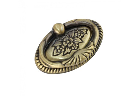 Ручка-кнопка BOYARD RC027AB.3 старинная латунь, Мебельная фурнитура Фурнитура-М