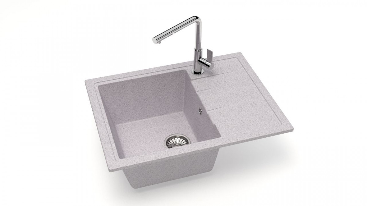Мойка светло-серый J150 GLANZ J150G036, Мебельная фурнитура Фурнитура-М