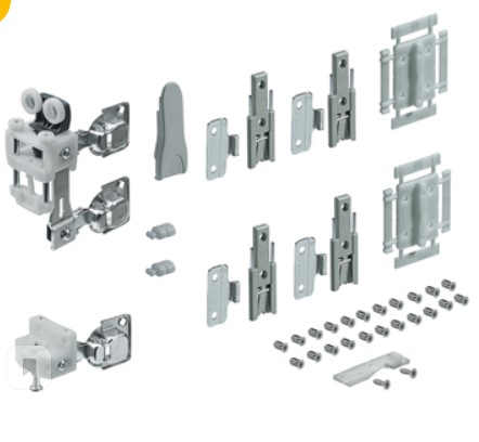 Комплект фурнитуры WINGLINE L 25 кг,самозакрывание R,с петлями 8645i110гр (2 шт) арт.9284297 АКЦИЯ, Мебельная фурнитура Фурнитура-М
