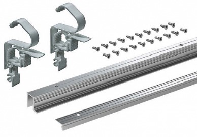 Комплект профилей WINGLINE L,L1200,с перферацией,алюм. 9239311 АКЦИЯ, Мебельная фурнитура Фурнитура-М