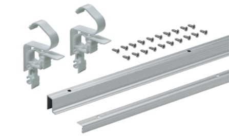 Комплект профилей WINGLINE L,L2400,с перферацией,алюм. 9239310 АКЦИЯ, Мебельная фурнитура Фурнитура-М