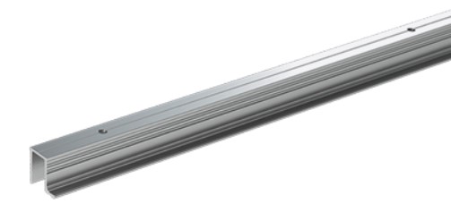 Ходовой профиль WINGLINE L,L1200, с перфорацией,анодированный 9237916, Мебельная фурнитура Фурнитура-М