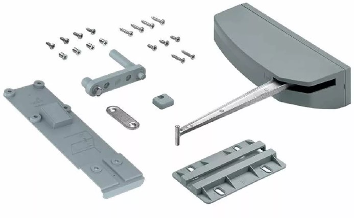Механизм PUSH TO MOVE для WINGLINE L, Тяжелое усилие, комплект L+R арт.9284334 АКЦИЯ, Мебельная фурнитура Фурнитура-М
