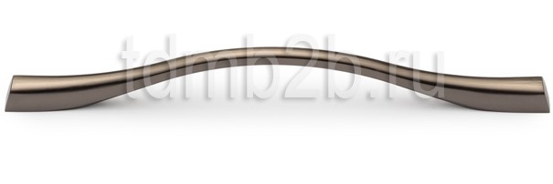 Ручка-скоба FS9239-192 мм матовый чёрный никель шлифован, Мебельная фурнитура Фурнитура-М