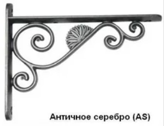 Консоль MOD 7 150*200 антич.серебро, Мебельная фурнитура Фурнитура-М