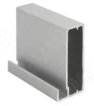 INTEGRO Профиль рамочный широкий , 45*20*8, серебро, L=6м IN01133A, Мебельная фурнитура Фурнитура-М