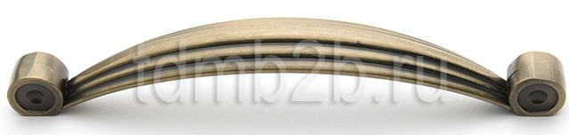 ручка скоба FS-033-128 Бронза античная, Мебельная фурнитура Фурнитура-М