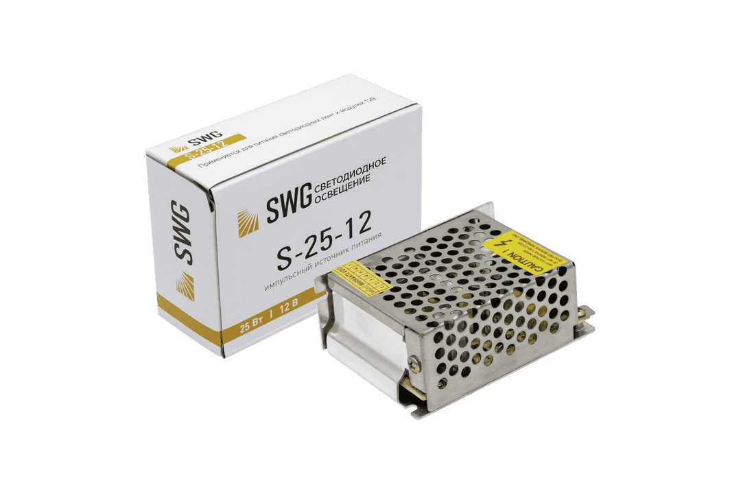 Блоки питания сетка 25W/12V, серия S, Мебельная фурнитура Фурнитура-М