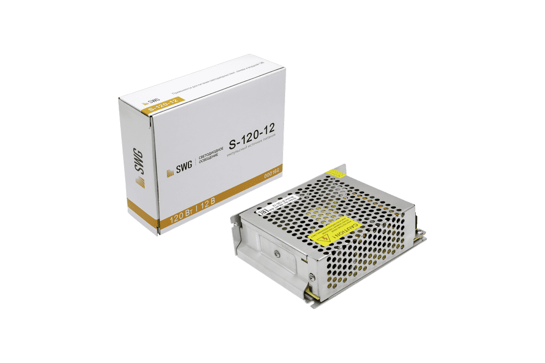 Блоки питания сетка 120W/12V, серия S, Мебельная фурнитура Фурнитура-М
