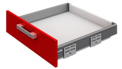 Ящик BOYARD  B-Box SB04GRPH.1/500 c доводч.500мм,графит, Мебельная фурнитура Фурнитура-М
