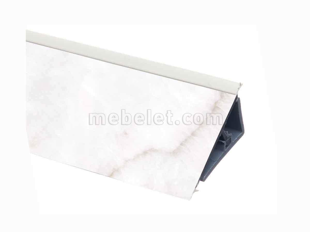 Плинтус Rehau 8054 White onyx РL-16099471001-4200 МЕБ,, Мебельная фурнитура Фурнитура-М