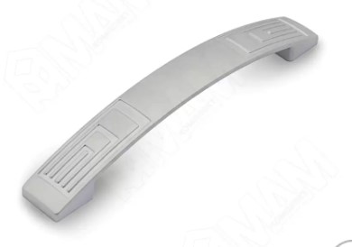 Ручка хром матовый UR2708/128, Мебельная фурнитура Фурнитура-М