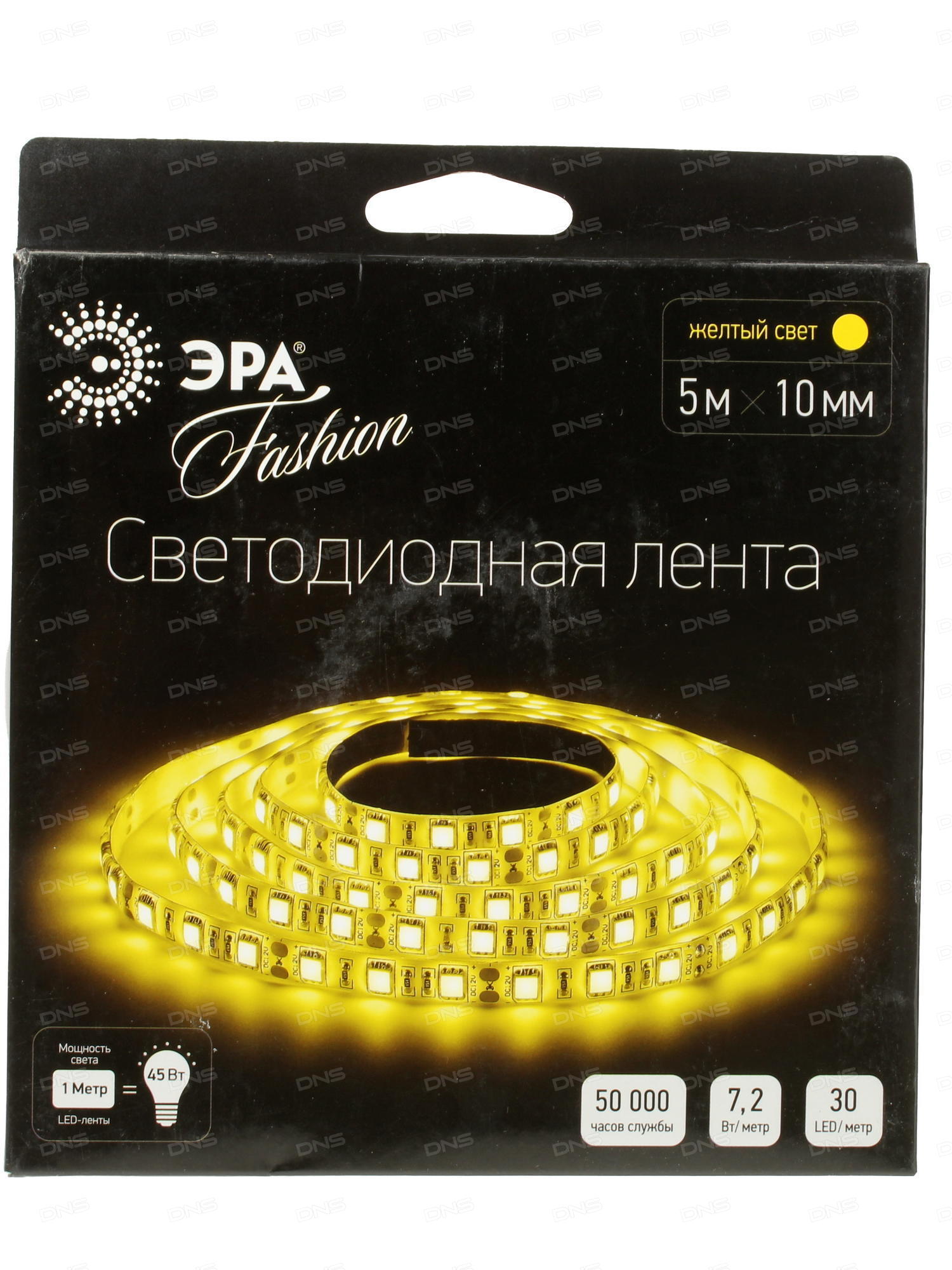 Лента светодиодная ЭРА LS5050-30LED-IP20-Y, Мебельная фурнитура Фурнитура-М