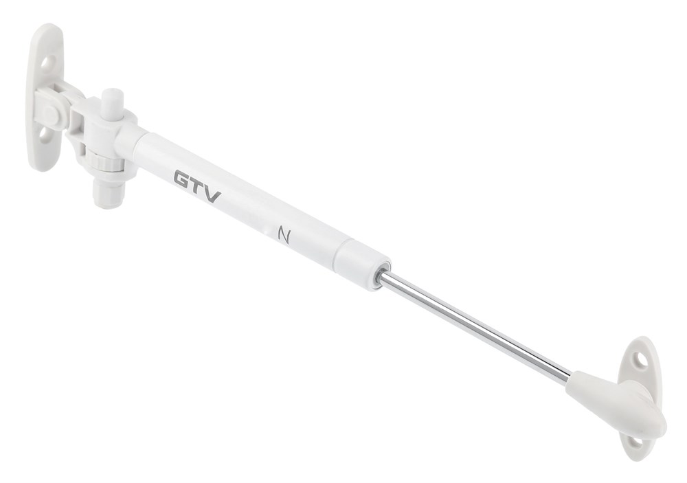 Газлифт GTV 8кг PD-GАМВ080-N10 белый с аморт и регул, Мебельная фурнитура Фурнитура-М