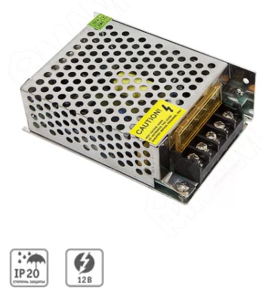 Блок питания АС-230/DC-12V,IP20,60W МДМ, Мебельная фурнитура Фурнитура-М